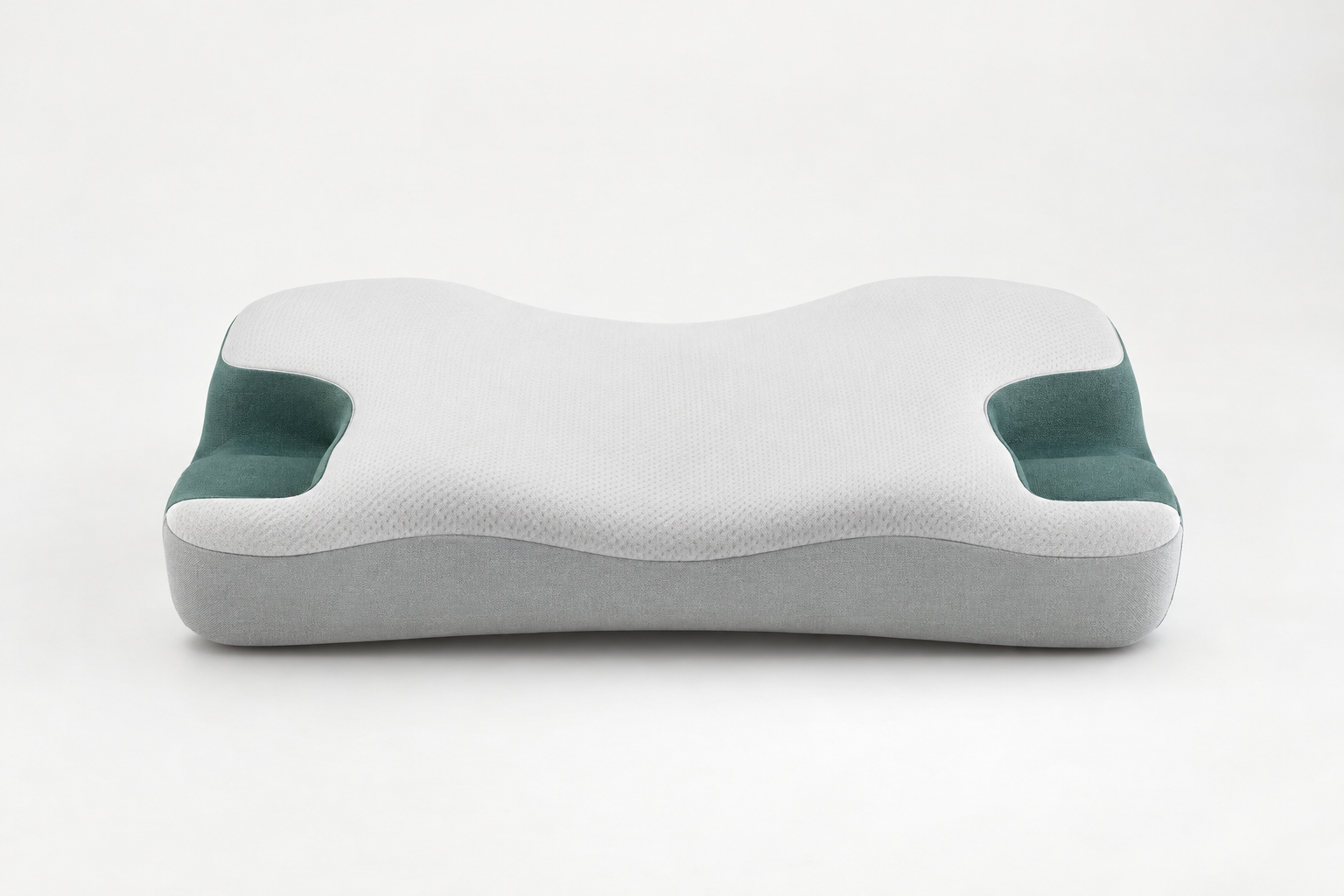 Mask Rest CPAP Pillow with matching side recesses and a fitted zippered cover