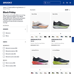 Brooks's Black Friday page
