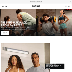 Gymshark's Black Friday page
