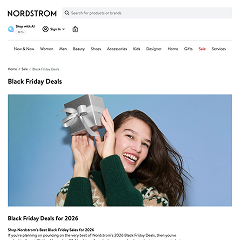 Nordstrom's Black Friday page