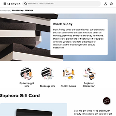 Sephora's Black Friday page